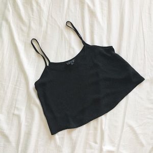 Topshop Crop Spag Strap / Tank Top / Camisole